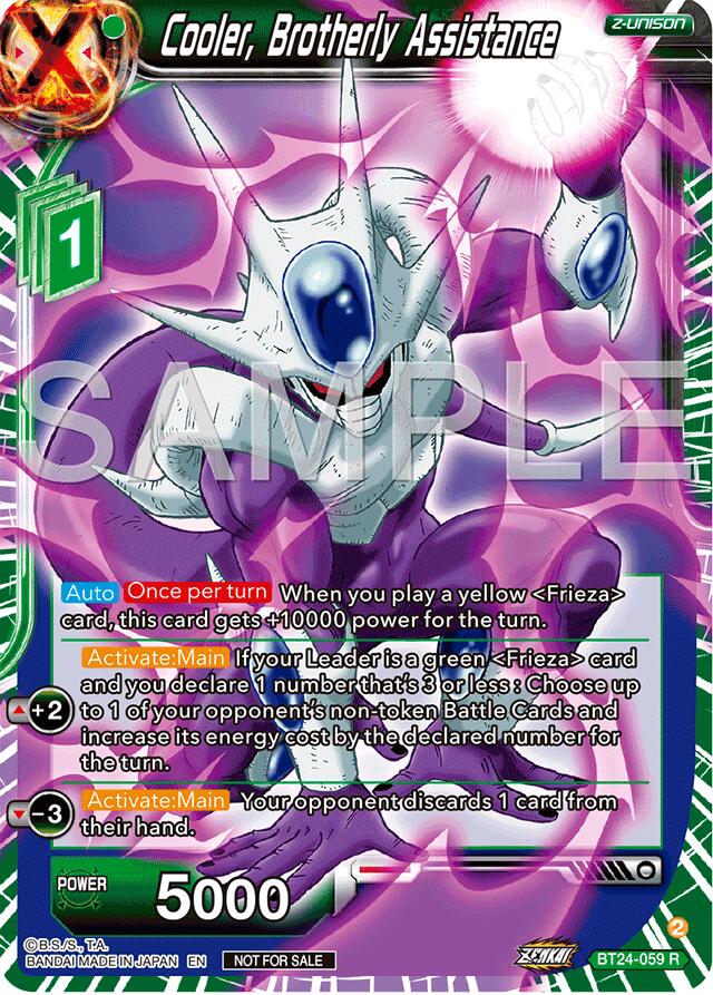 Cooler, Brotherly Assistance (Championship 2024 Finals Zenkai Pack) (BT24-059) [Tournament Promotion Cards] | Odin's Place