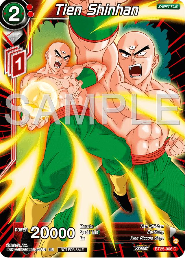 Tien Shinhan (Championship 2024 Finals Zenkai Pack) (BT25-006) [Tournament Promotion Cards] | Odin's Place