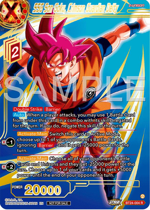SSG Son Goku, Crimson Guardian Deity (Championship 2024 Finals Zenkai Pack) (Gold Stamped) (BT24-004) [Tournament Promotion Cards] | Odin's Place