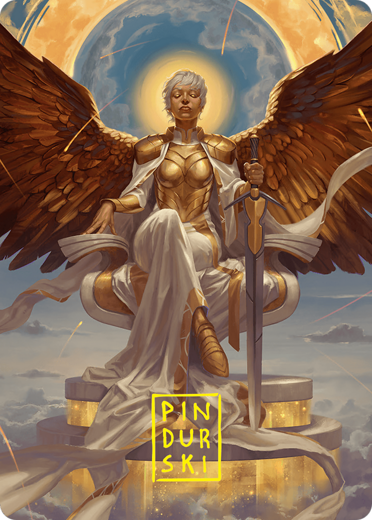 Herald of Eternal Dawn Art Card (27/54) [Foundations Art Series] | Odin's Place