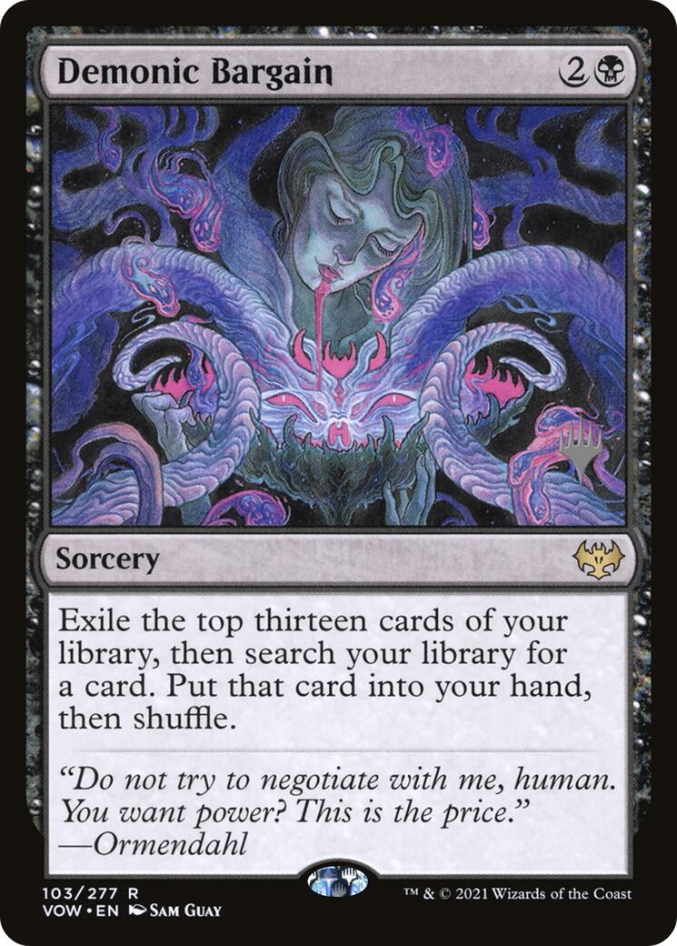 Demonic Bargain (Promo Pack) [Innistrad: Crimson Vow Promos] | Odin's Place