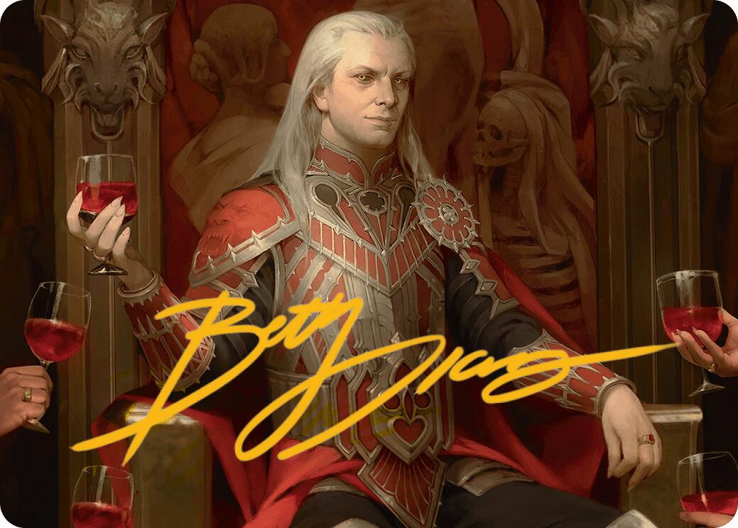 Edgar Markov Art Card (Gold-Stamped Signature) [Innistrad Remastered Art Series] | Odin's Place
