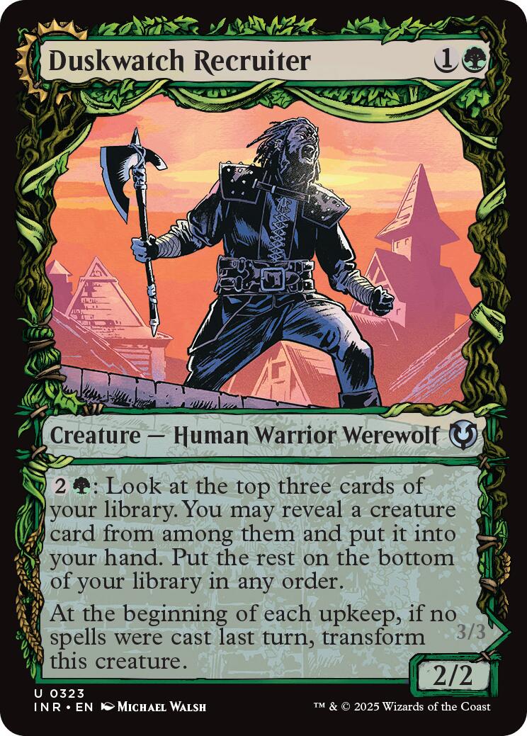 Duskwatch Recruiter // Krallenhorde Howler (Showcase) [Innistrad Remastered] | Odin's Place