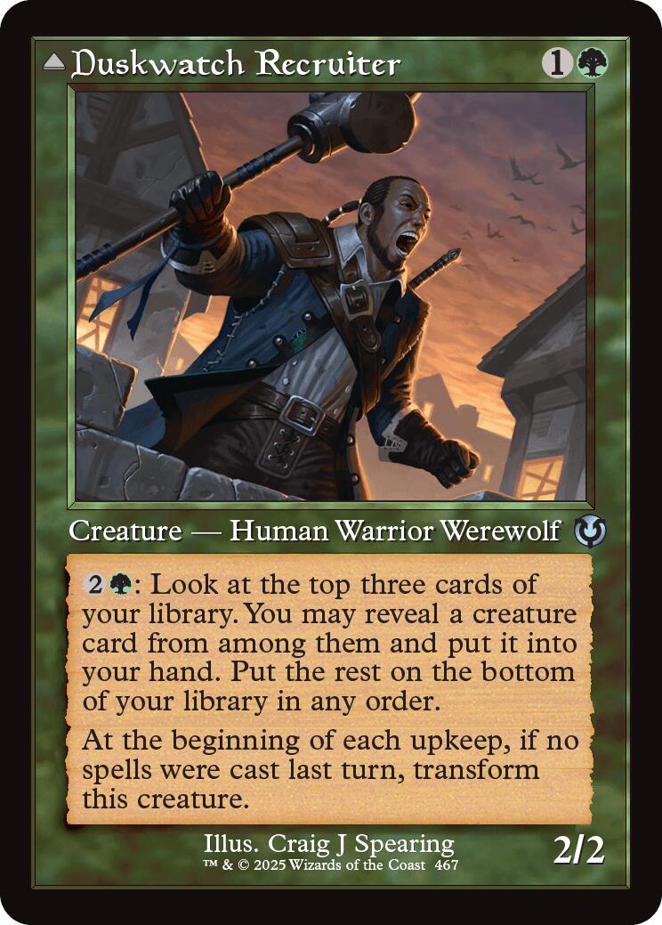 Duskwatch Recruiter // Krallenhorde Howler (Retro Frame) [Innistrad Remastered] | Odin's Place