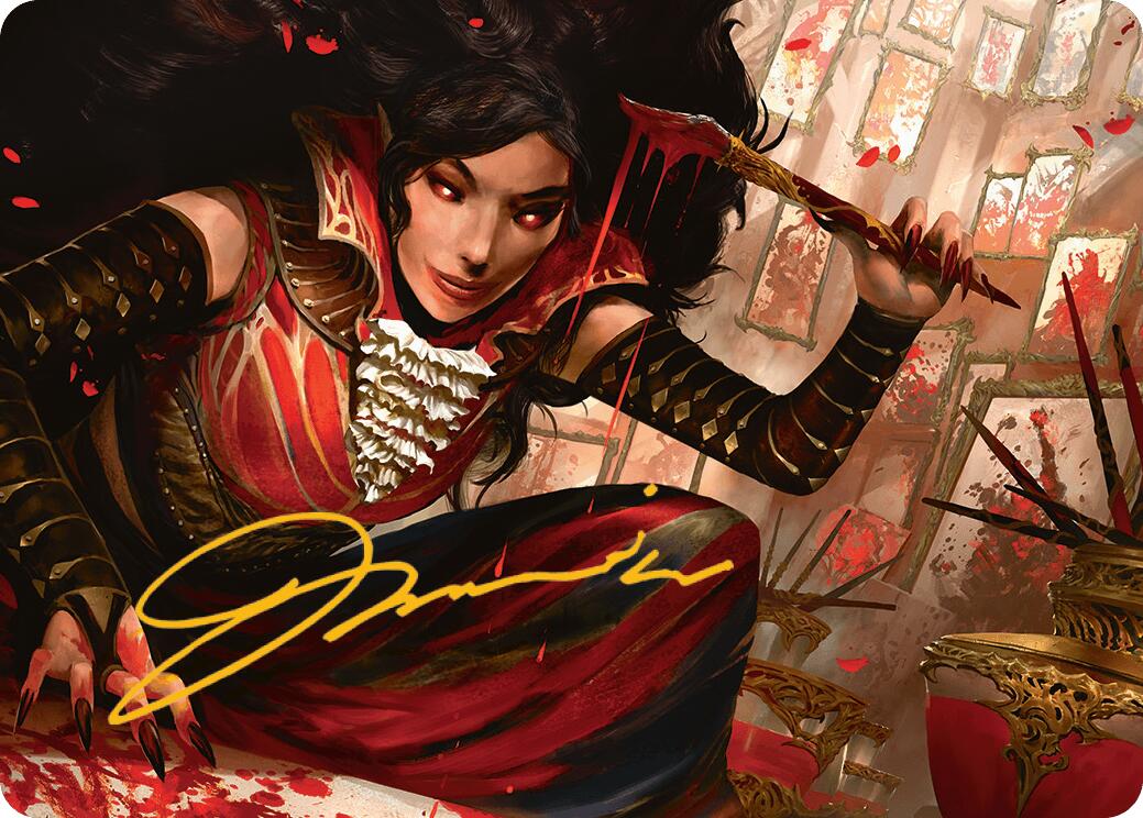 Blood Artist Art Card (Gold-Stamped Signature) [Innistrad Remastered Art Series] | Odin's Place