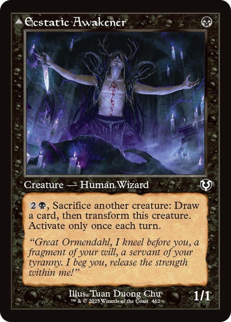 Ecstatic Awakener // Awoken Demon (Retro Frame) [Innistrad Remastered] | Odin's Place