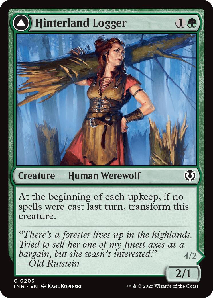 Hinterland Logger // Timber Shredder [Innistrad Remastered] | Odin's Place