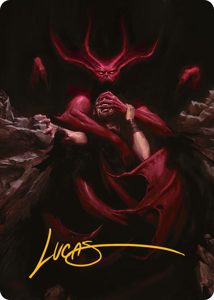 Infernal Grasp Art Card (Gold-Stamped Signature) [Innistrad Remastered Art Series] | Odin's Place
