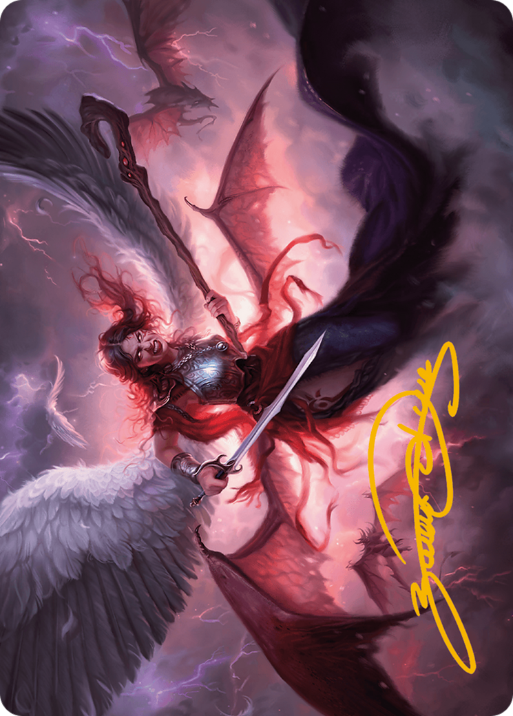 Kaalia of the Vast Art Card (Gold-Stamped Signature) [Modern Horizons 3 Art Series] | Odin's Place