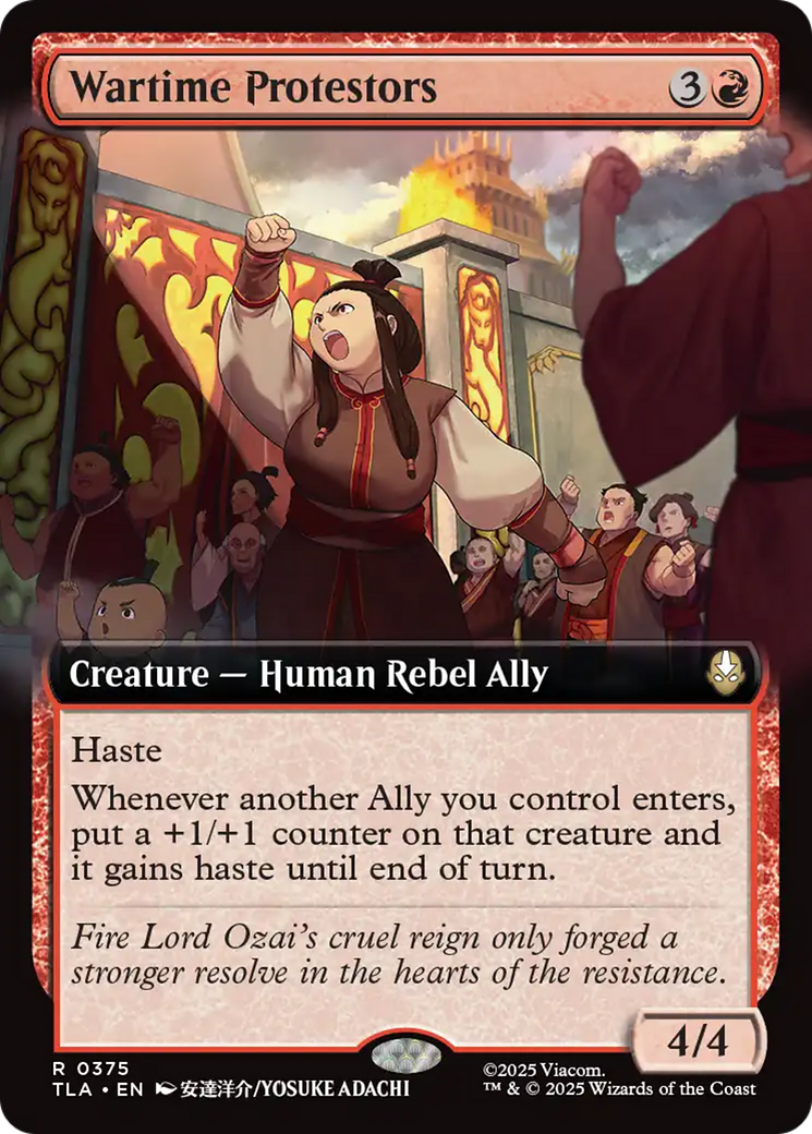Wartime Protestors (Extended Art) [Avatar: The Last Airbender] | Odin's Place