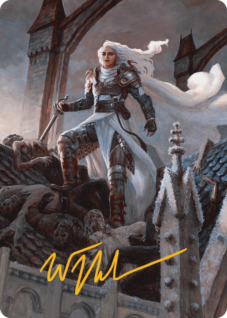 Thalia, Heretic Cathar Art Card (Gold-Stamped Signature) [Innistrad Remastered Art Series] | Odin's Place