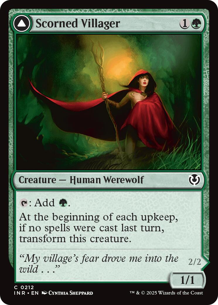 Scorned Villager // Scrounged Scythe [Innistrad Remastered] | Odin's Place