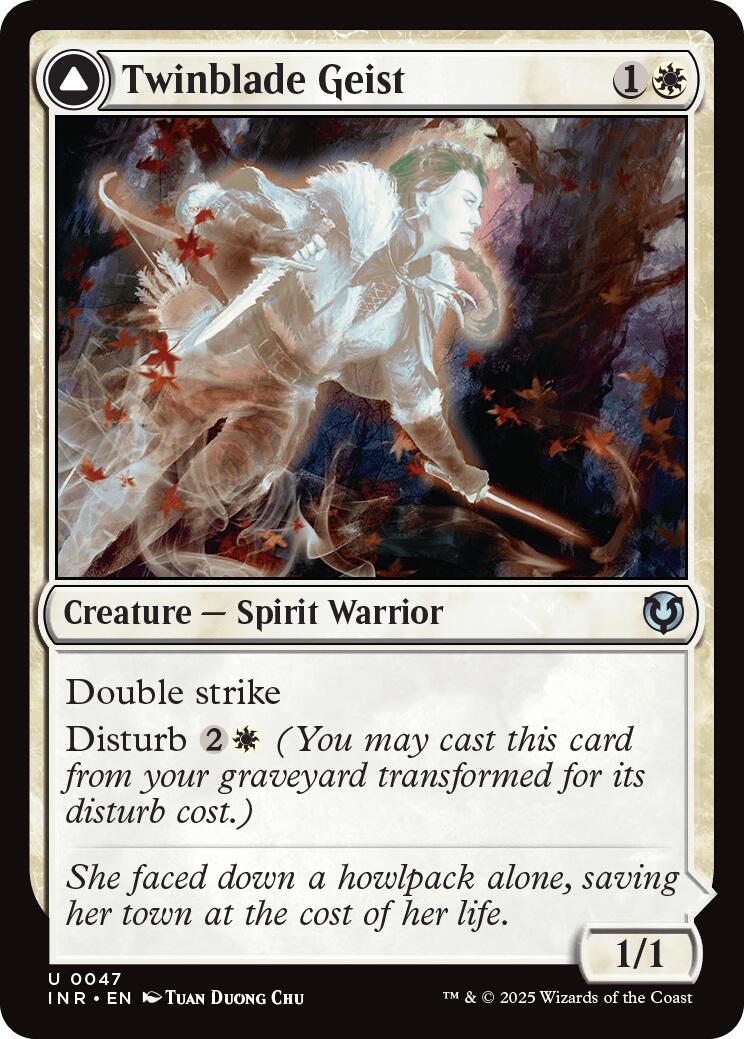 Twinblade Geist // Twinblade Invocation [Innistrad Remastered] | Odin's Place