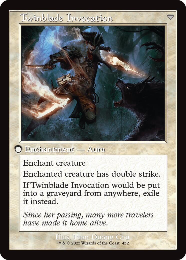 Twinblade Geist // Twinblade Invocation (Retro Frame) [Innistrad Remastered] | Odin's Place