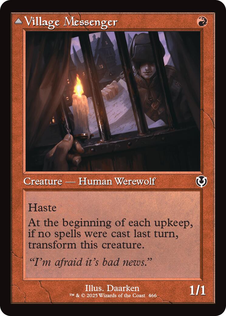 Village Messenger // Moonrise Intruder (Retro Frame) [Innistrad Remastered] | Odin's Place