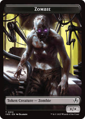 Zombie (0011) // Zombie (0012) Double-Sided Token [Innistrad Remastered Tokens] | Odin's Place
