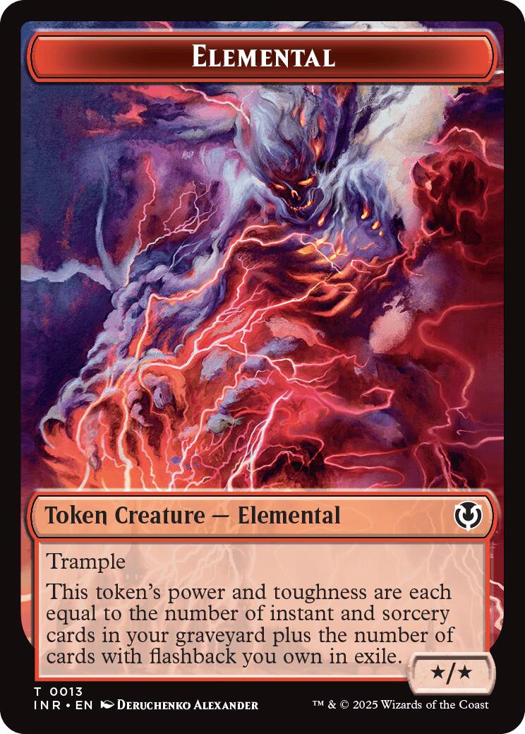 Elemental // Human (0014) Double-Sided Token [Innistrad Remastered Tokens] | Odin's Place