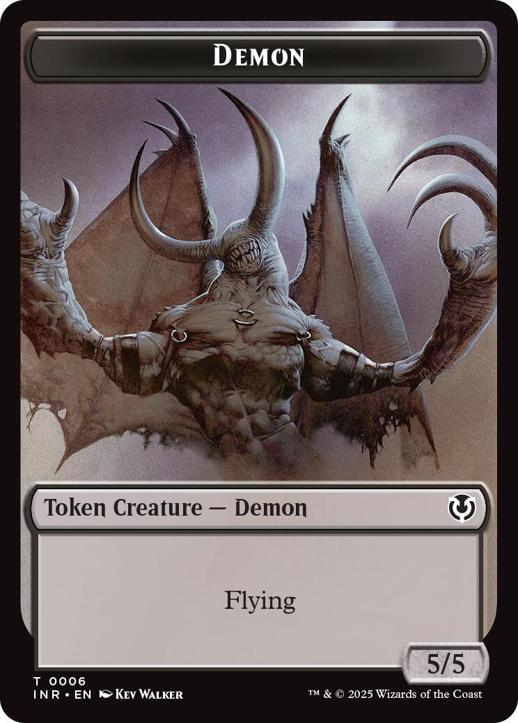 Demon // Human Cleric Double-Sided Token [Innistrad Remastered Tokens] | Odin's Place