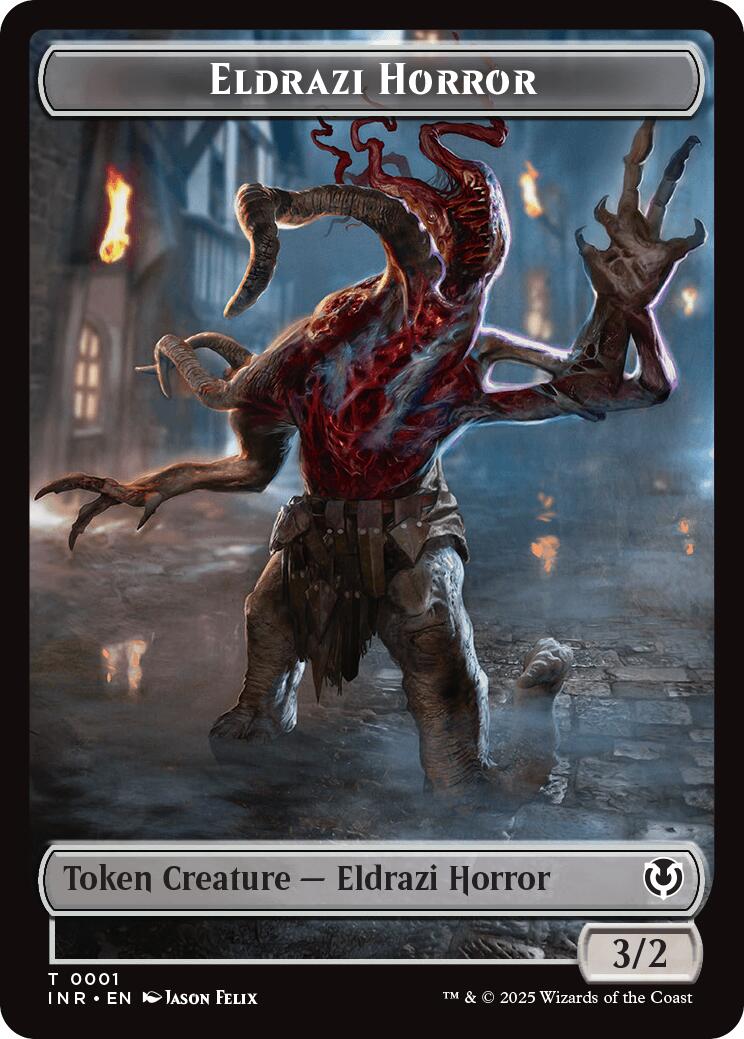 Clue // Eldrazi Horror Double-Sided Token [Innistrad Remastered Tokens] | Odin's Place