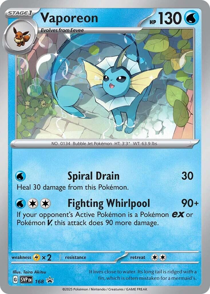 Vaporeon (SVP168) [Scarlet & Violet: Black Star Promos] | Odin's Place