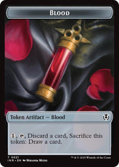 Blood // Vampire (0007) Double-Sided Token [Innistrad Remastered Tokens] | Odin's Place