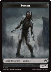 Zombie (0010) // Blood Double-Sided Token [Innistrad Remastered Tokens] | Odin's Place