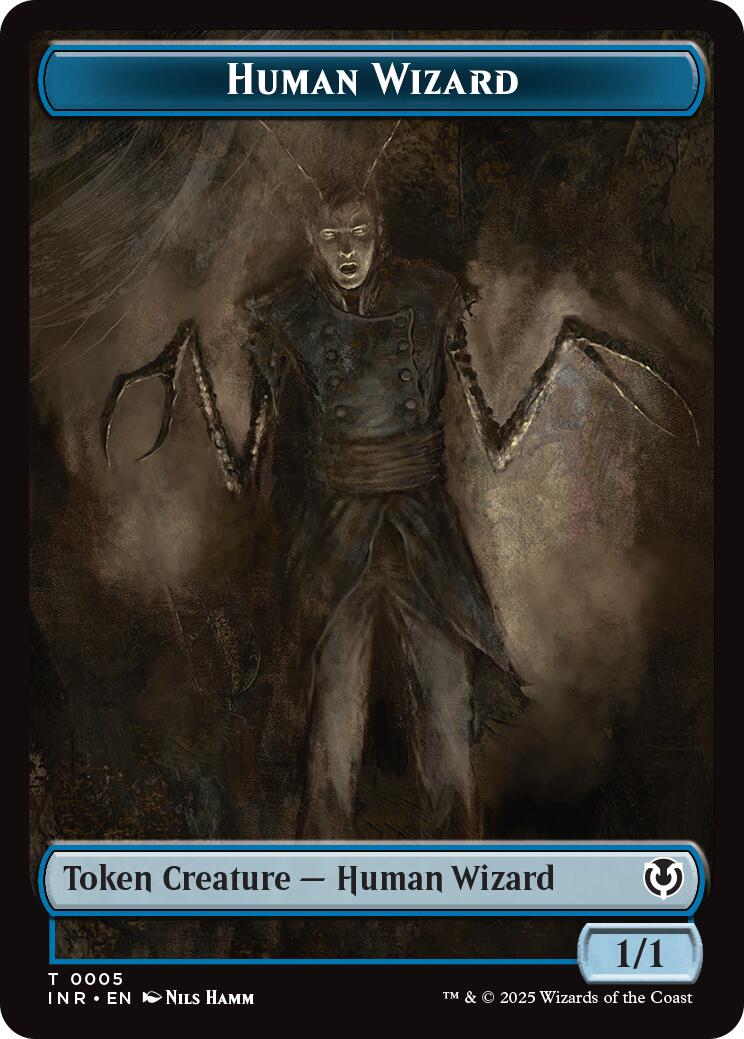 Human Wizard // Emblem - Jace, Unraveler of Secrets Double-Sided Token [Innistrad Remastered Tokens] | Odin's Place