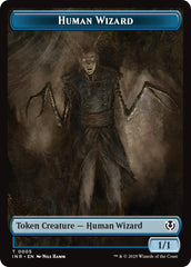 Human Wizard // Emblem - Jace, Unraveler of Secrets Double-Sided Token [Innistrad Remastered Tokens] | Odin's Place