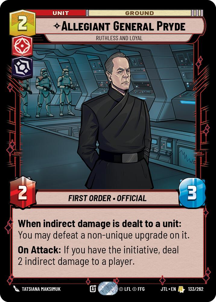 Allegiant General Pryde - Ruthless and Loyal (133/262) (133/257) [Jump to Lightspeed] | Odin's Place