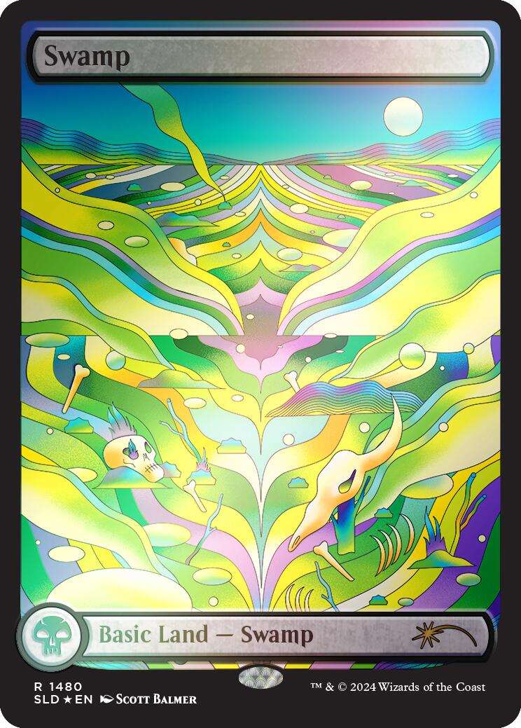 Swamp (1480) (Rainbow Foil) [Secret Lair Drop Series] | Odin's Place