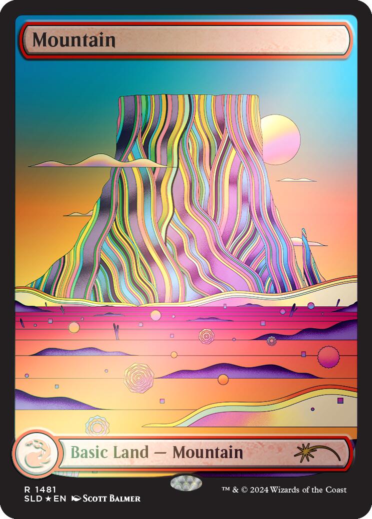 Mountain (1481) (Rainbow Foil) [Secret Lair Drop Series] | Odin's Place