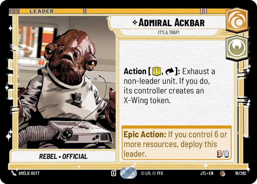 Admiral Ackbar - It's A Trap! (016/262) (016/257) [Jump to Lightspeed] | Odin's Place