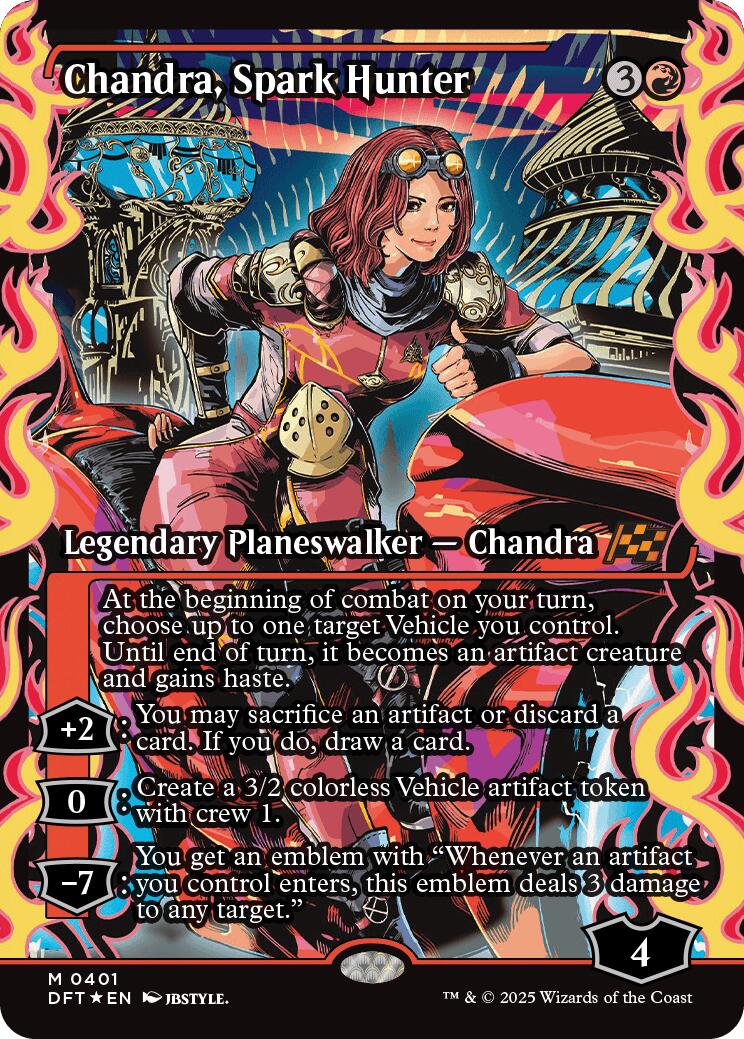 Chandra, Spark Hunter (Showcase) (Japanese) [Aetherdrift] | Odin's Place