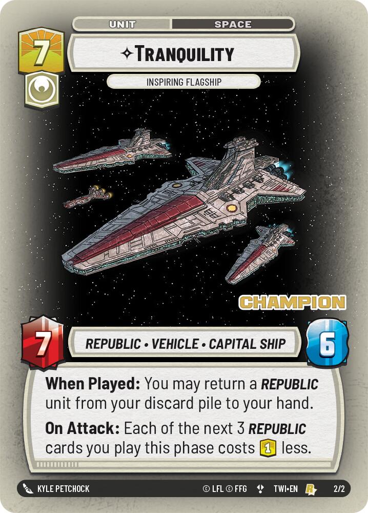 Tranquility - Inspiring Flagship (2/2) (Champion) (2/2) [Store Showdown Promos] | Odin's Place