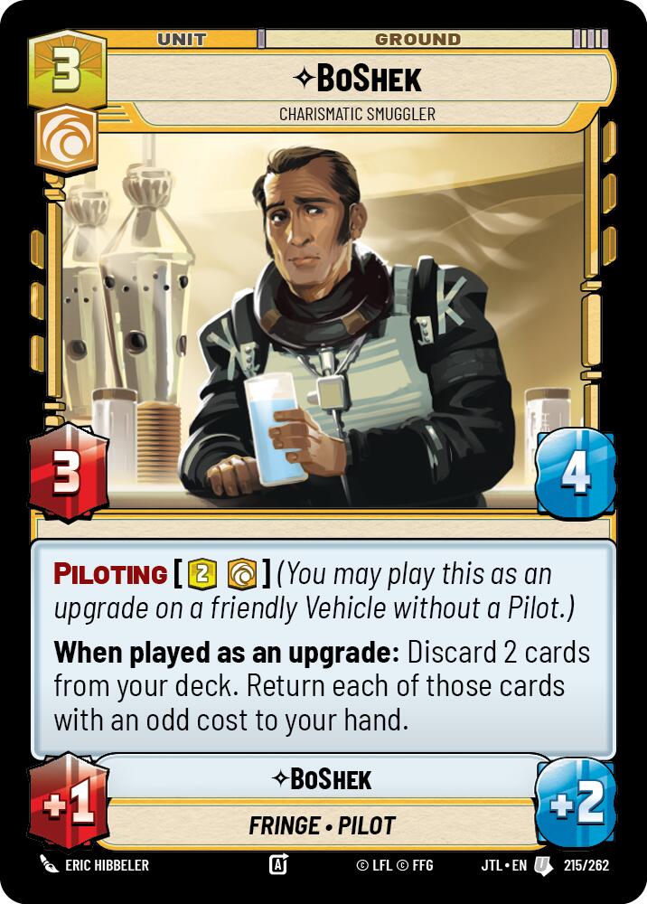 BoShek - Charismatic Smuggler (215/262) (215/257) [Jump to Lightspeed] | Odin's Place