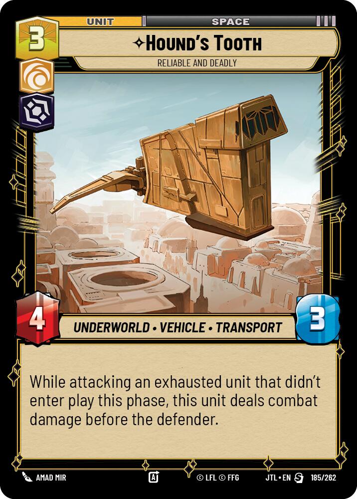 Hound's Tooth - Reliable and Deadly (185/262) (185/257) [Jump to Lightspeed] | Odin's Place
