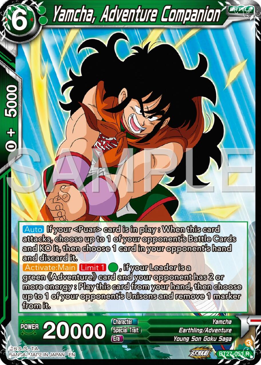 Yamcha, Adventure Companion (BT27-051) [History of Z] | Odin's Place