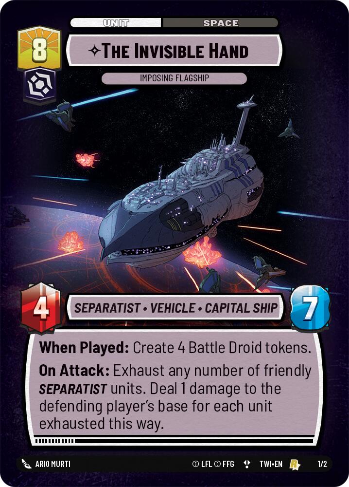 The Invisible Hand - Imposing Flagship (1/2) (Store Showdown) (1/2) [Twilight of the Republic Promos] | Odin's Place