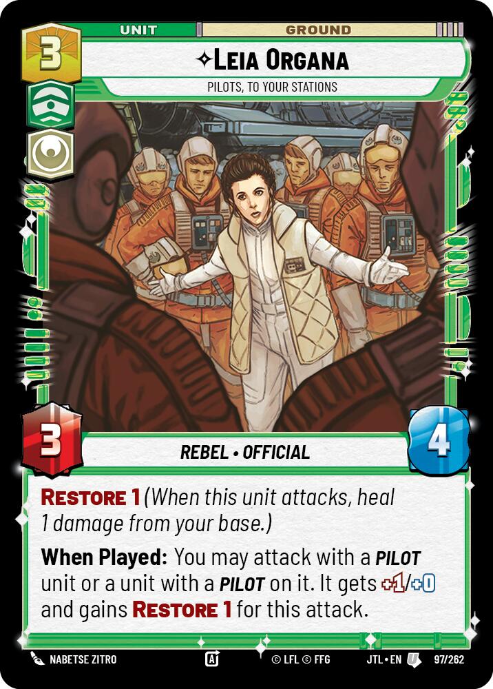 Leia Organa - Pilots, To Your Stations (097/262) (097/257) [Jump to Lightspeed] | Odin's Place