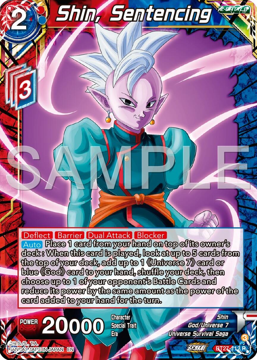 Shin, Sentencing (BT27-112) [History of Z] | Odin's Place