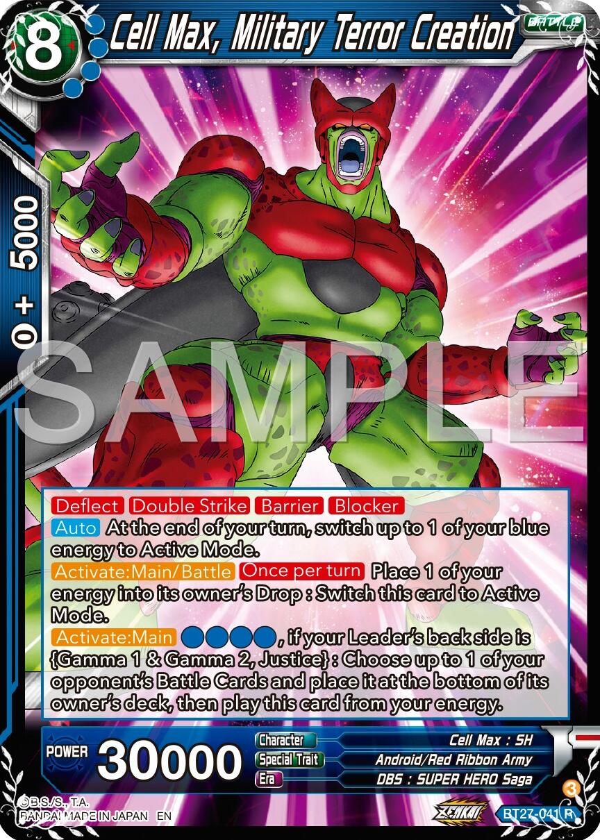 Cell Max, Military Terror Creation (BT27-041) [History of Z] | Odin's Place