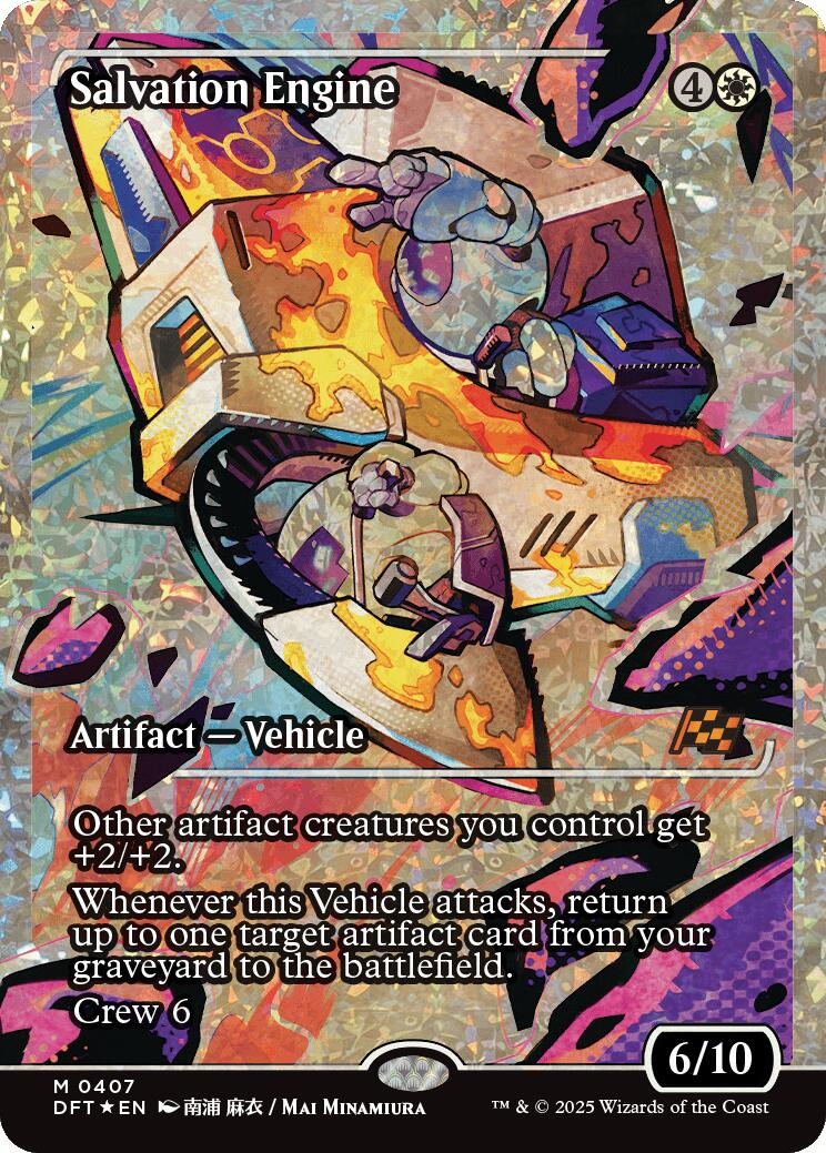 Salvation Engine (Showcase Fracture Foil) (Japanese) [Aetherdrift] | Odin's Place