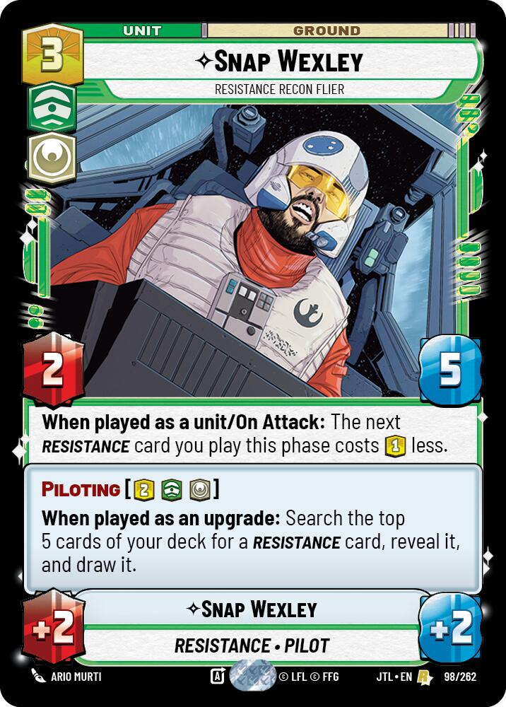 Snap Wexley - Resistance Recon Flier (098/262) (098/257) [Jump to Lightspeed] | Odin's Place