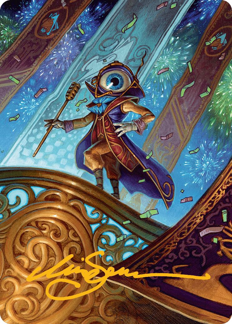 Vnwxt, Verbose Host Art Card (Gold-Stamped Signature) [Aetherdrift Art Series] | Odin's Place