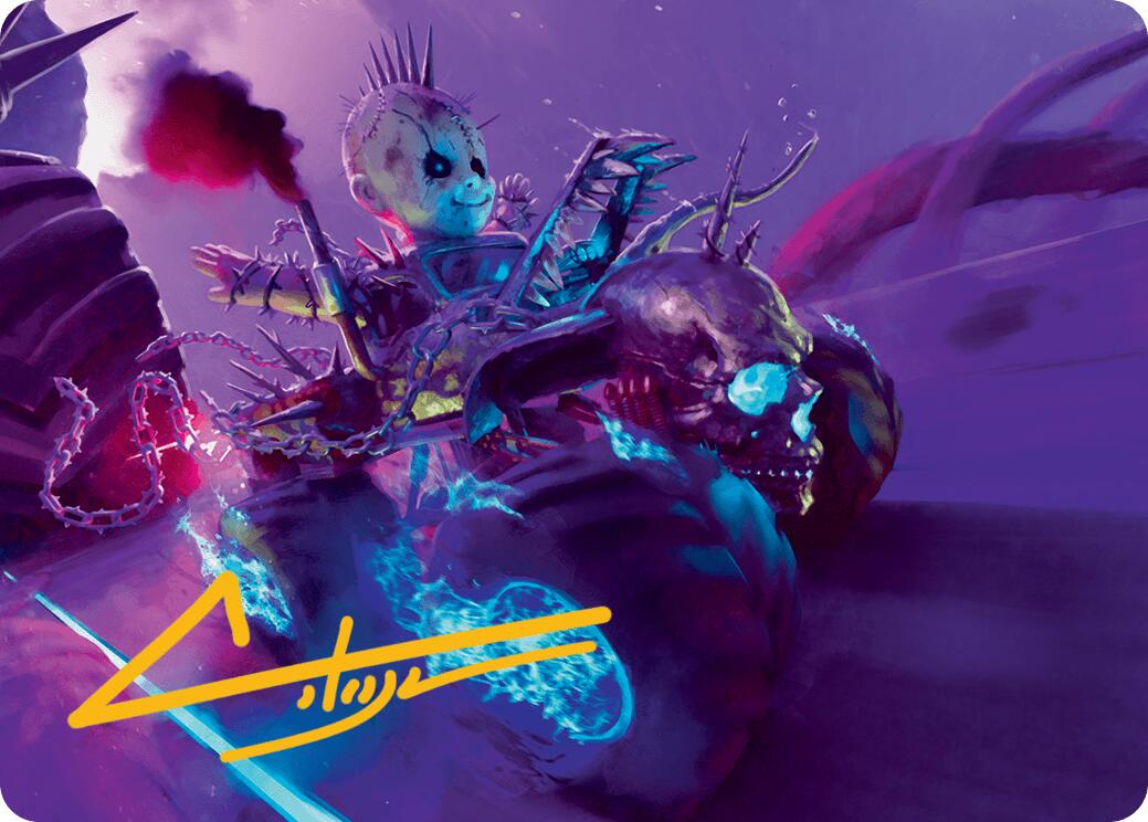 Pactdoll Terror Art Card (Gold-Stamped Signature) [Aetherdrift Art Series] | Odin's Place