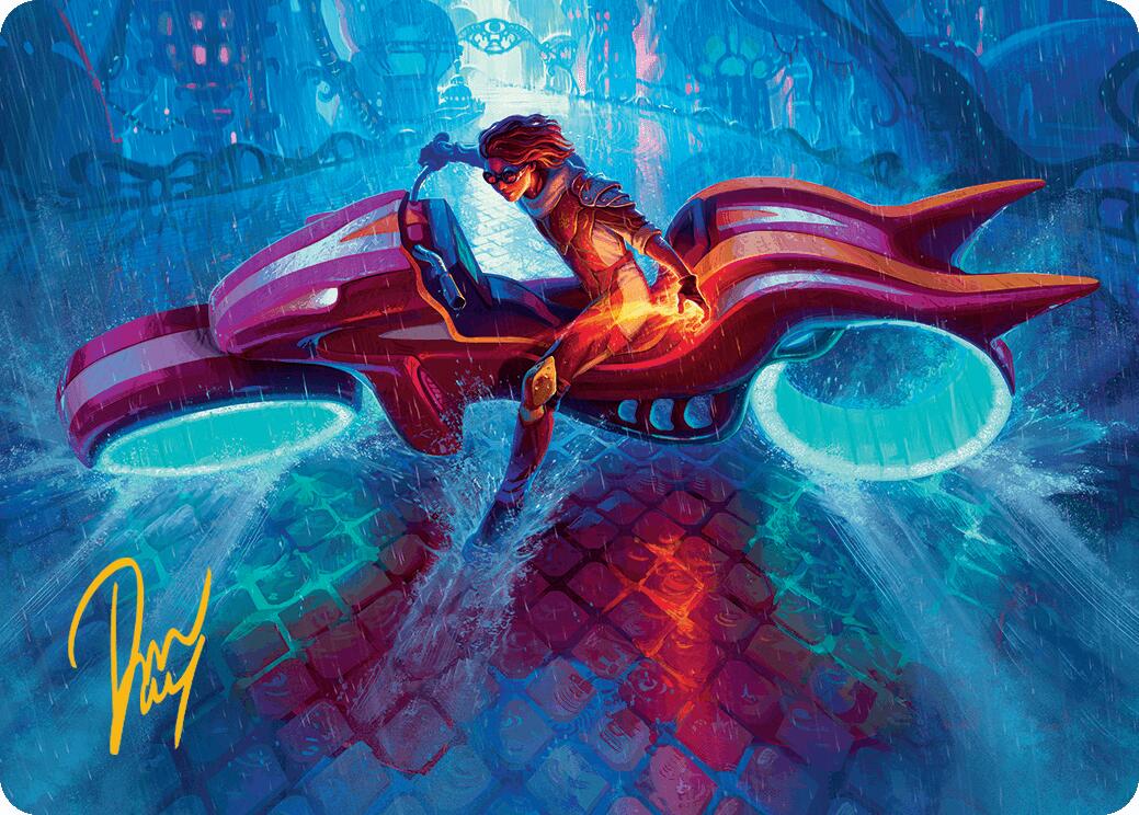 Chandra, Spark Hunter Art Card (Gold-Stamped Signature) [Aetherdrift Art Series] | Odin's Place