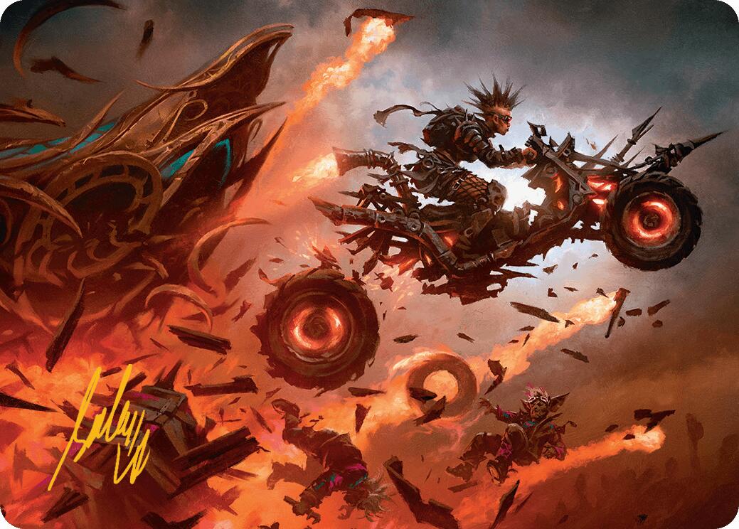Gastal Blockbuster Art Card (Gold-Stamped Signature) [Aetherdrift Art Series] | Odin's Place
