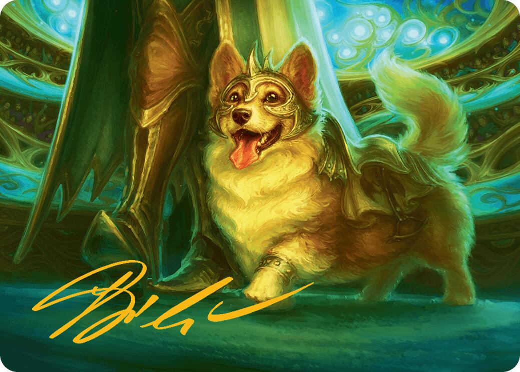 District Mascot Art Card (30/54) (Gold-Stamped Signature) [Aetherdrift Art Series] | Odin's Place