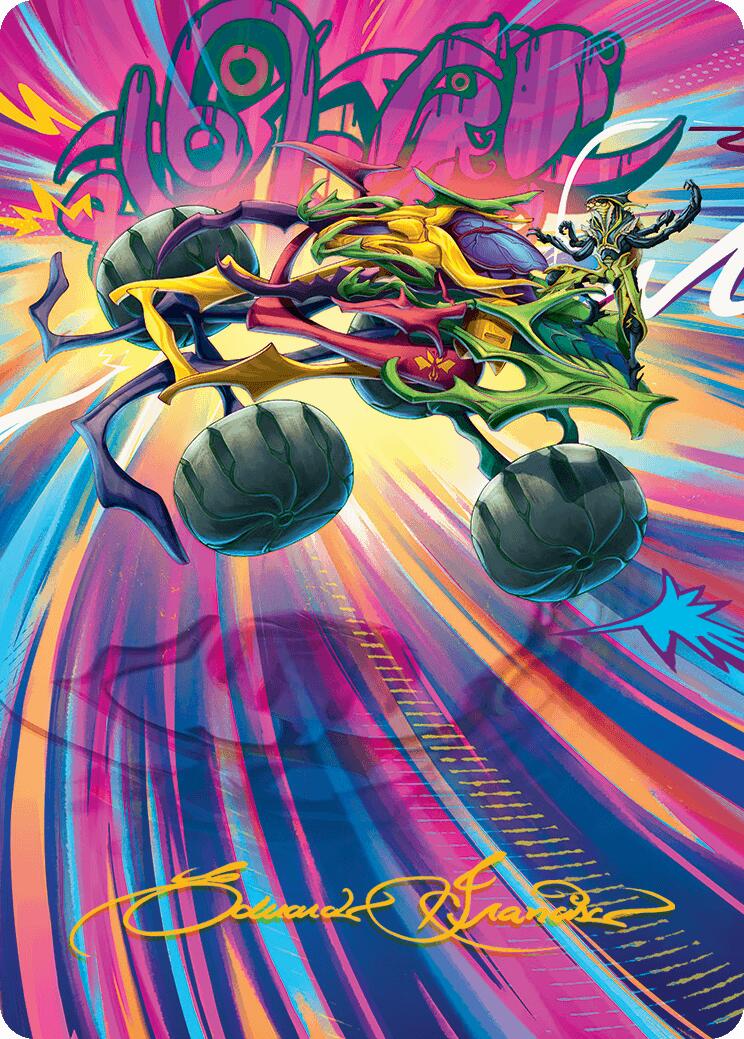 Thunderous Velocipede Art Card (Gold-Stamped Signature) [Aetherdrift Art Series] | Odin's Place