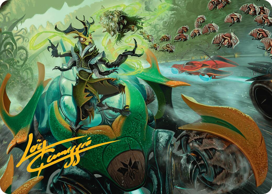 Aatchik, Emerald Radian Art Card (15/54) (Gold-Stamped Signature) [Aetherdrift Art Series] | Odin's Place
